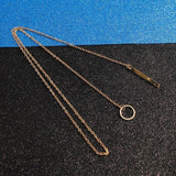 Free Shipping New Fashion Gold Silver Color Alloy Link Chain Round Strip Necklace Pendant Women Holiday Beach Statement Jewellry