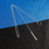 Free Shipping New Fashion Gold Silver Color Alloy Link Chain Round Strip Necklace Pendant Women Holiday Beach Statement Jewellry