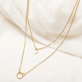 CC Necklace For Women Chain Choker Pendant Round Shape Fine Jewellry DIY Necklaces Dropshipping  Fashion Jewelry Gold Color YH96