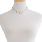 Fashion Gold Color Sequins Coins Tassel Choker Necklace for Women ladies necklace Jewellry colares